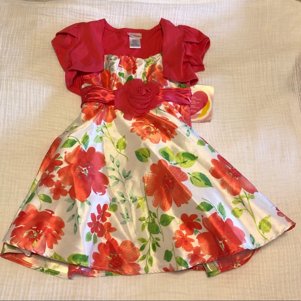 Girl’s dress with sweater